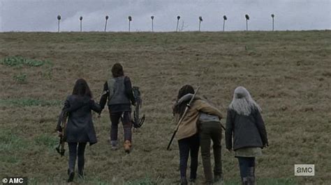 whose heads were on spikes in the walking dead